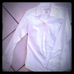 Banana Republic White size 4 long sleeve shirt